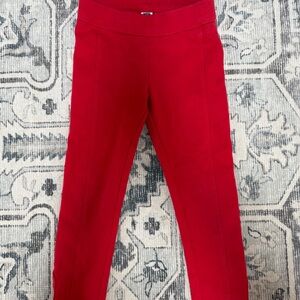 Janie and Jack Red Stretch Knit Leggings
